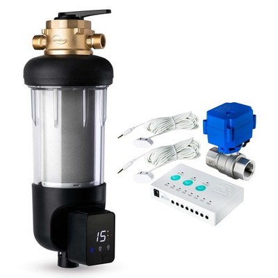iSpring WSP50ARJBPLS43 Auto Flushing Spin-Down Sediment Water Filter with Bypass