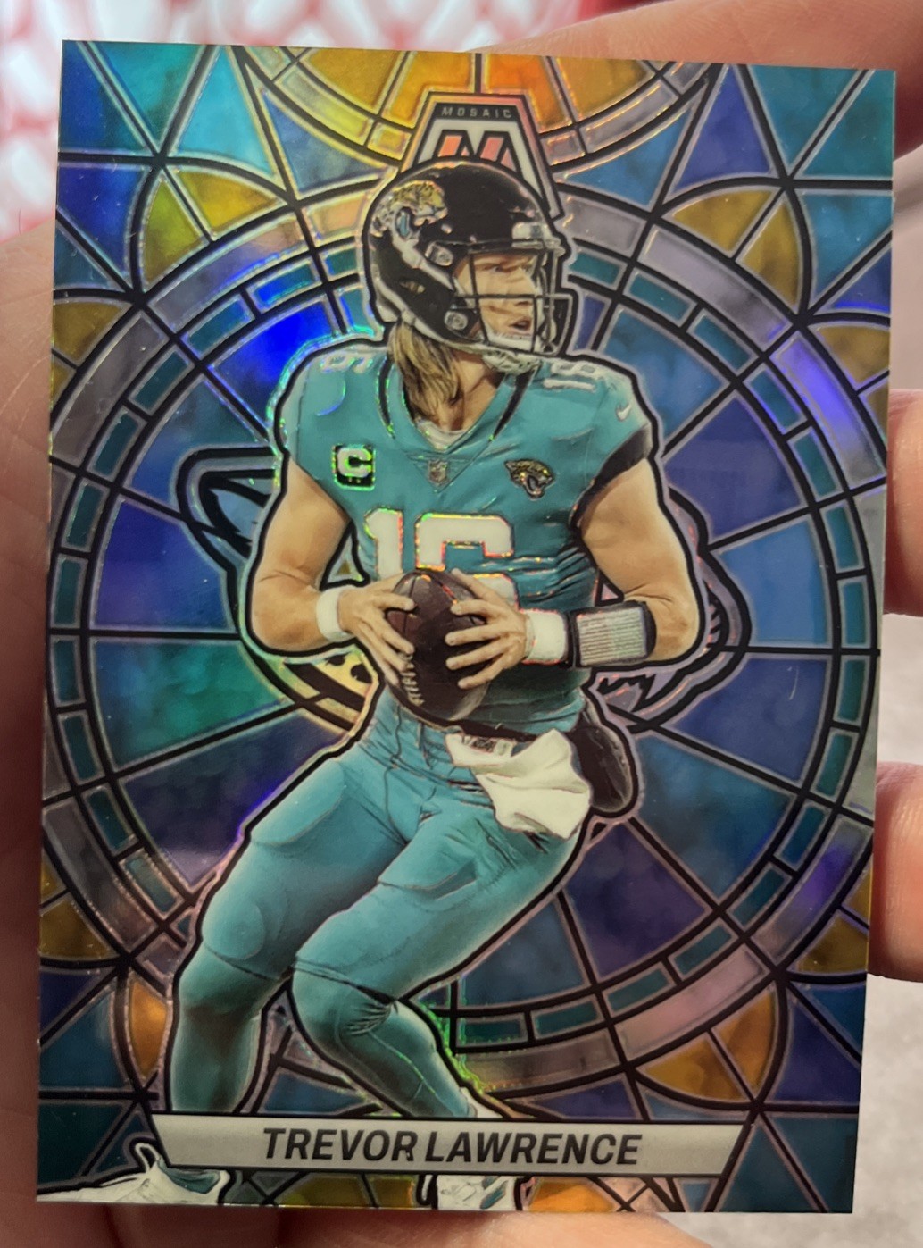 2023 Panini Mosaic Trevor Lawrence Stained Glass Case Hit