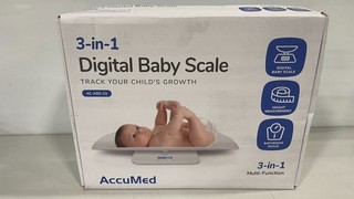 AccuMed 3 in 1 Digital Baby Scale Track Your Child s Growth AC ABS 01