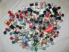 Large Lot of 200+  Spools of  Sewing Thread Assorted Colors and Brands New &Used