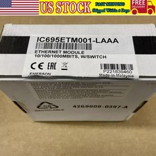 Emerson IC695ETM001-LAAA Ethernet Module for RX3i PLC NEW in Box US Free TAX