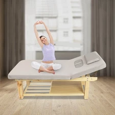 Wide Massage Bed Physical Treatment Adjustable Spa Bed 0-45° 190*80*62cm  4 Legs