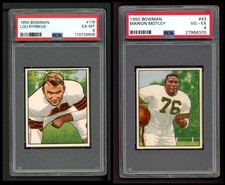 Bowman 1950 Cleveland Browns Team Set w/o Otto Graham 4.5 - VG/EX+ 7200675