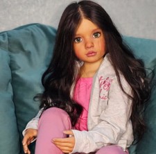 40inch Reborn Baby Doll Kit Toddler Girl Rooted Soft Hair Kids Toy XMAS DIY Gift