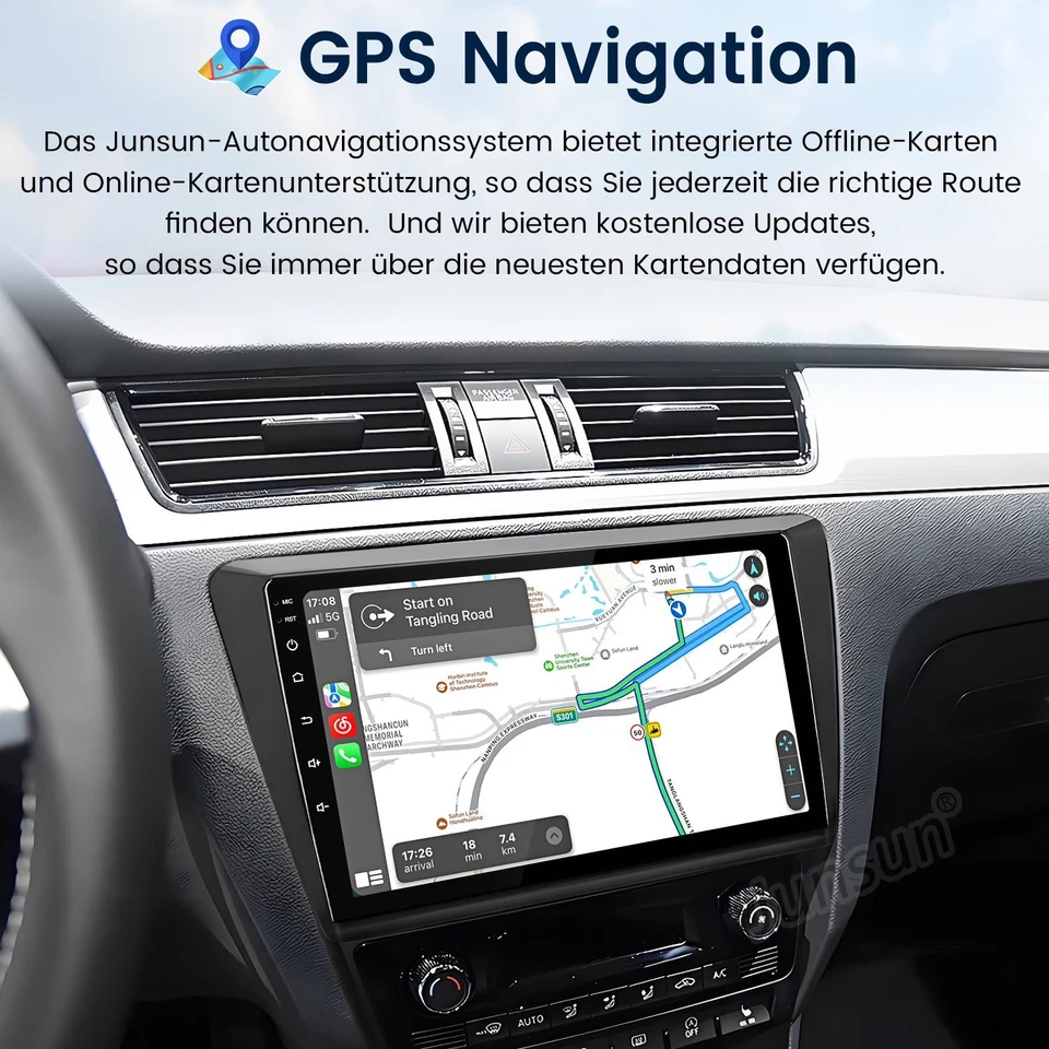 Für Skoda Rapid Spaceback 2012-2020 Carplay Autoradio GPS Navi WIFI BT DAB+ 32GB - Bild 4 von 4