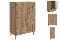 Sideboard Wohnzimmer Schrank Artisan-Eiche 66X34,5X95 Cm Holzwerkstoff