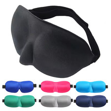 Travel 3D Eye Mask Sleep Soft Padded Shade Cover Rest Relax Blindfold