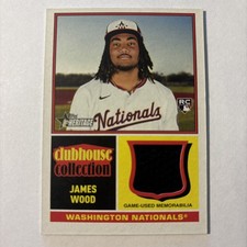 2025 Topps Heritage - Clubhouse Collection James Wood Relic RC #CCR-JW