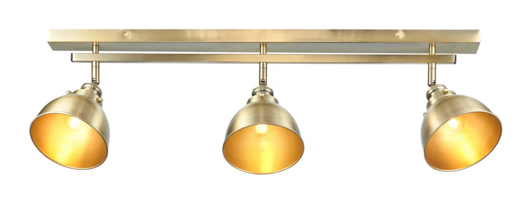 Spot Light Brass Wyatt 3 Bar Antique Endon 96801