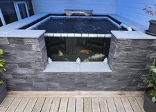 Koi Pond Toughened Glass Viewing Window (25.5mm) Height 650mm Width 700mm