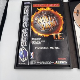 NBA Jam T.E. Tournament Edition Sega Saturn Game With Box And Manual