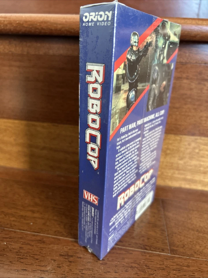 Robocop Sealed (VHS, 1987) SciFi Action Movie Orion Home Video EP Red Top Tape - Image 4 of 4