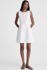 Madewell The Rylee Mini Dress White Size 2 Cotton Poplin Fit & Flare NWT