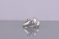 Sterling Silver Polished Dimensional Dolphin Wrap Bypass Band Ring 925 Sz: 6