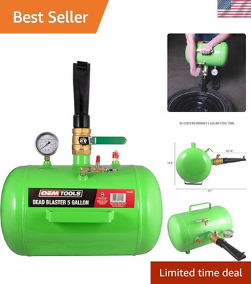 #ad 24449 5 Gallon Tire Bead Seater Tire Bead Sealer for 4” 24.5” Tires 150 PSI Ca $276.94