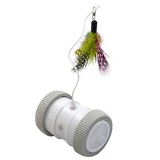 Interactive for Cat Toy Electric Roller Feather Teaser for Indoor Cats USB Charg