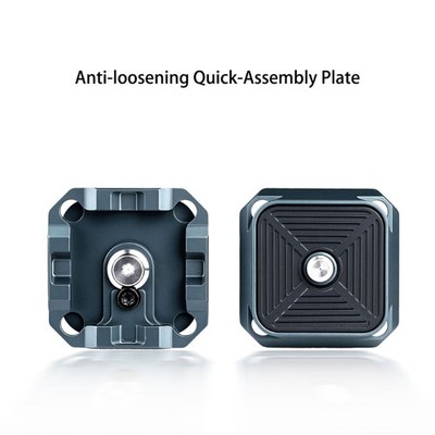 Fast Detach Camera Quick Release Plate Aluminum Alloy Construction for