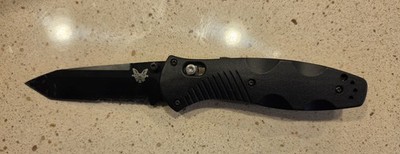 Benchmade 583SBK Barrage Axis Assist Folding Knife Tanto Blade