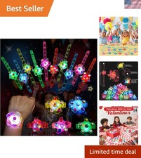 Exciting 48 Pack Glow in the Dark LED Bracelets   Perfect Party Favors for Kids