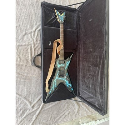 Dean Dimebag Razorback Lightning Electric Guitar Black Floyd Rose with Case
