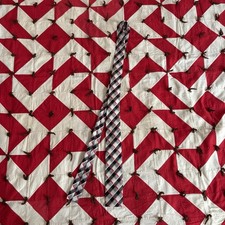 Vintage 1960s Plaid Rockabilly Tie As Is Stains