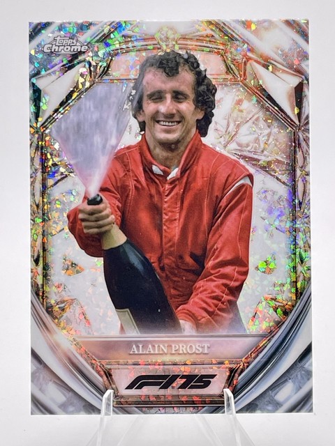 2025 Topps Chrome F1 Diamond 75th Anniversary Alain Prost F1 Legend D75-41