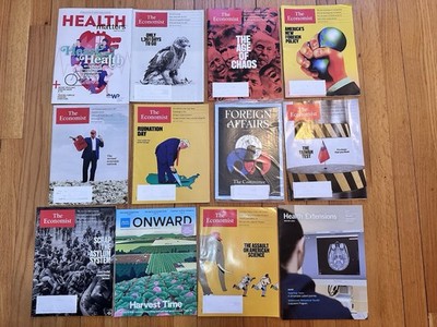 Lot Of 12 Magazines The Economist Foreign Affairs 2025 Onward Health Matters