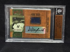 DAVE WINFIELD YANKEES 2004 PLAYOFF PRIME CUTS GAME WORN PATCH AUTO BGS # 21/50