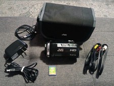 JVC Everio GZ-HM320BU HD Camcorder 20x Zoom, With Bag, Battery, Cables, Adapter