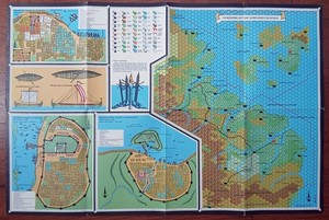 The Northern Reaches (Map only) Dungeons & Dragons Basic GAZ7 TSR 9230