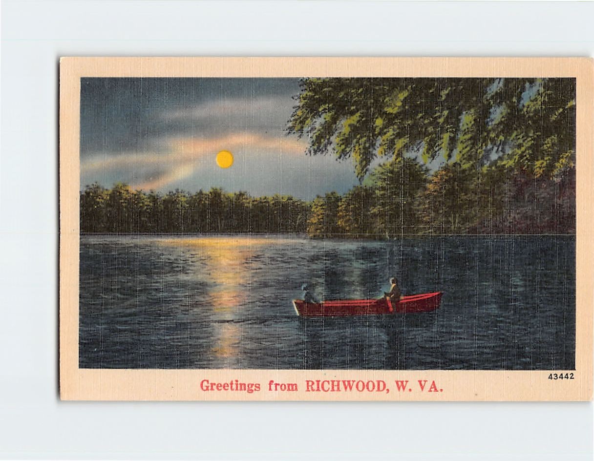 Postcard Greetings from Richwood West Virginia USA