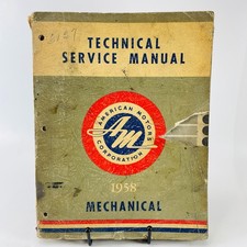 1958 Amc Rambler Service Manual 10 20 80 Series Mechanical Shop Repair Fold-outs