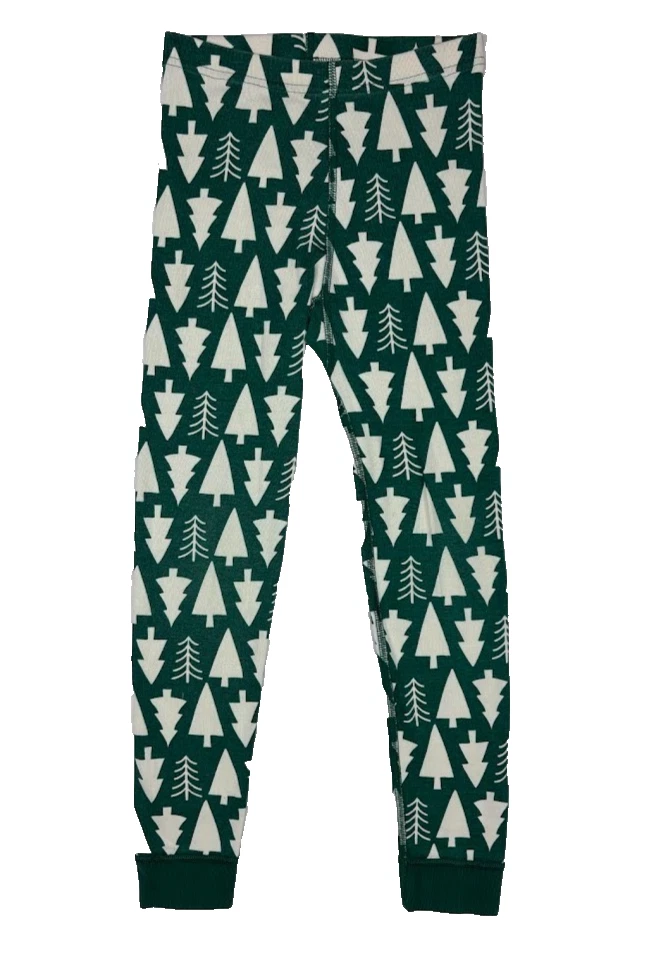 Зеленая рождественская елка Hanna Andersson размер 8 2 шт. пижамный набор из органического хлопка 130 - Изображение 4 из 4