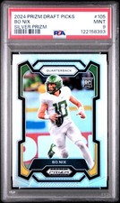 2024 PANINI PRIZM DRAFT PICKS SILVER PRIZM #105 BO NIX ROOKIE RC PSA 9
