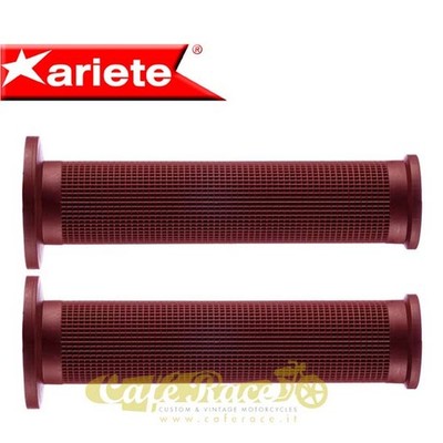 Handgriffe Ariete Heritage 7/8 '' 22mm Rot Motorrad Vintage Made Italy Caferace