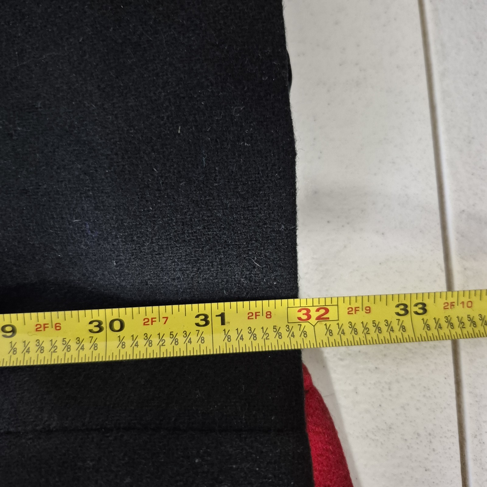 Black Red Collared Double Breasted Jacket Womens … - image 10