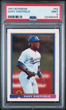 1991 BOWMAN #52 GARY SHEFFIELD PSA 9