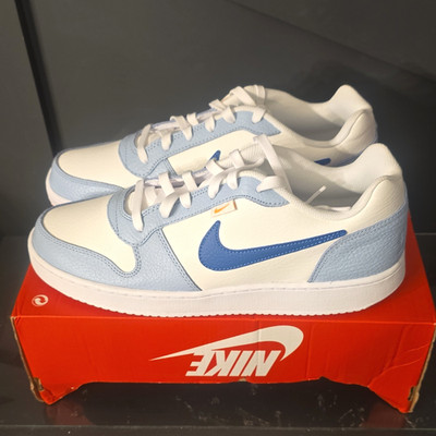 Nike Ebernon Low Premium White/Blue Colorblock Low Top Men's Size 11 in the Box 