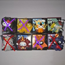 2026 McDonald's Hello Kitty X Godzilla Figure 1,2,5,7 8 are solcheck description