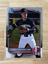2025 Bowman Chrome - Santiago Leon #BCP-247 (1st Bowman) - MINNESOTA TWINS