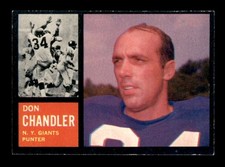 1962 Topps #107 Don Chandler   EX/EX+ X3695880