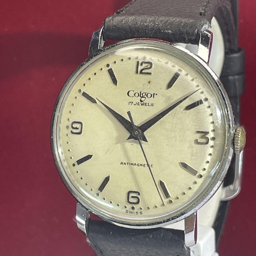 希少 60s Colgor コルゴール スイス製 手巻 17石 腕時計 希少 60s Colgor コルゴール スイス製 手巻 17石 腕時計 2025年