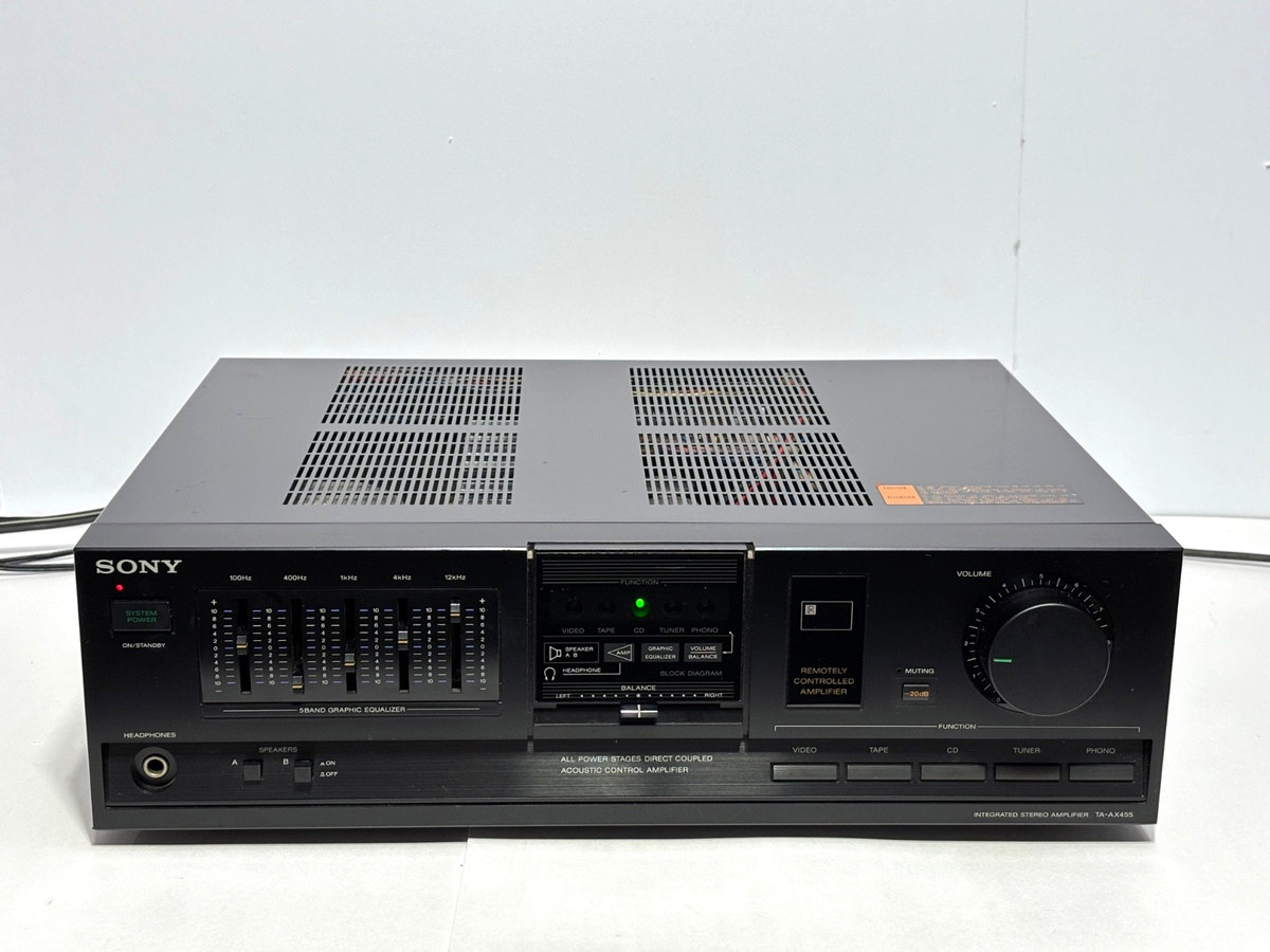 Sony TA-AX455 Integrated Stereo Amplifier – Tested & Working | eBay