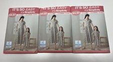 NEW Lot of 3 Simplicity DRESS Sewing Patterns...