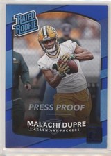 2017 Panini Donruss Rated Rookie Press Proof Blue Malachi Dupre #347 1p1