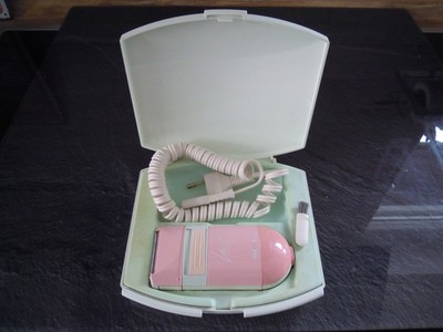 rosa Vintage Damen Philips Ladyshave 70er Jahre Rasierer Schatulle funktioniert