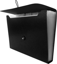 Accordion File Organizer with 13 Pockets and Tabs for A4 Documents