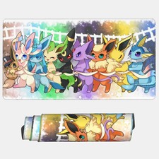 Eevee Board Game Pokemon Desk Mat Mousepad Play Mat of TCG Gift, Anime Mouse Pad