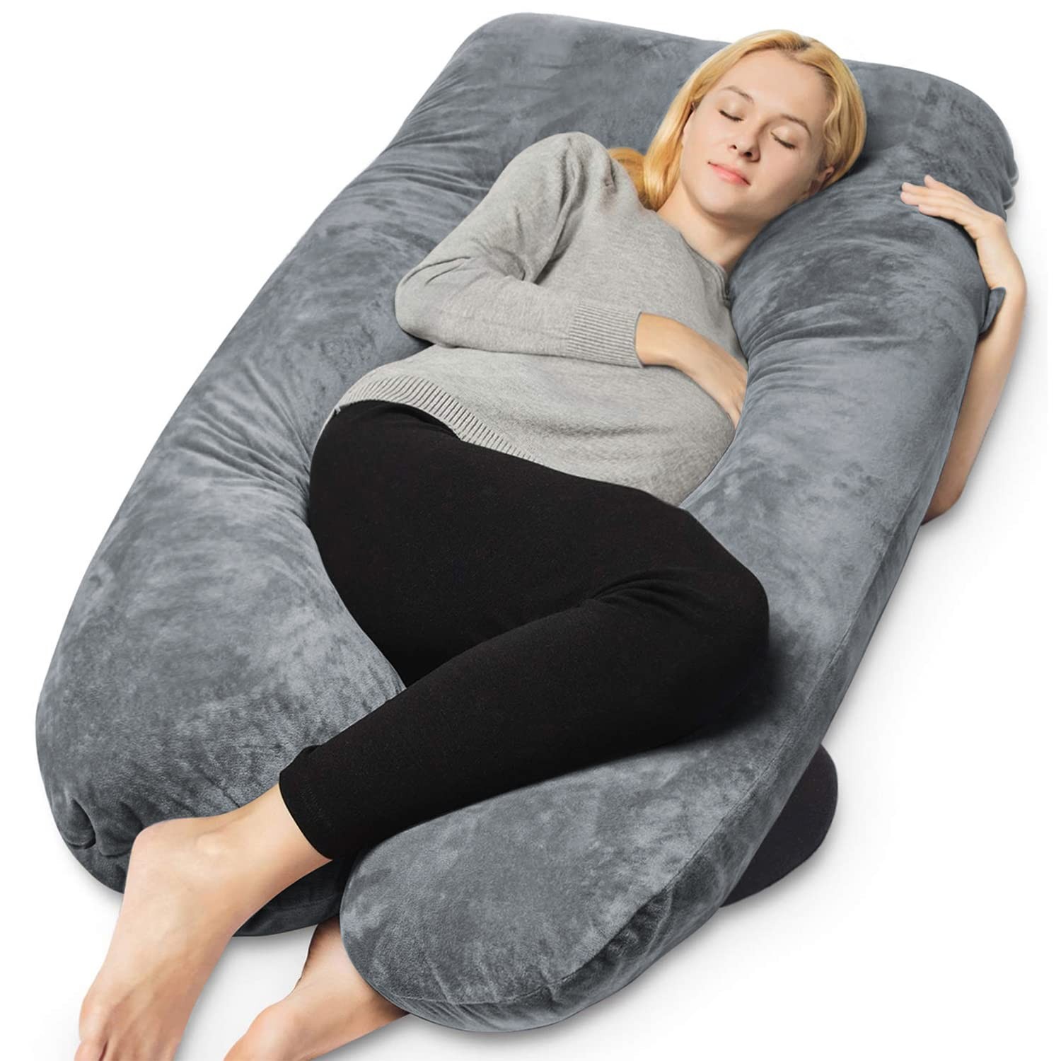 S, U Shaped Full Body Pillow For Sleeping Support,...