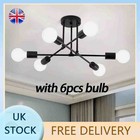 Sputnik Led Chandelier Light Fitting Ceiling For Kitchen Bedroom Living Room